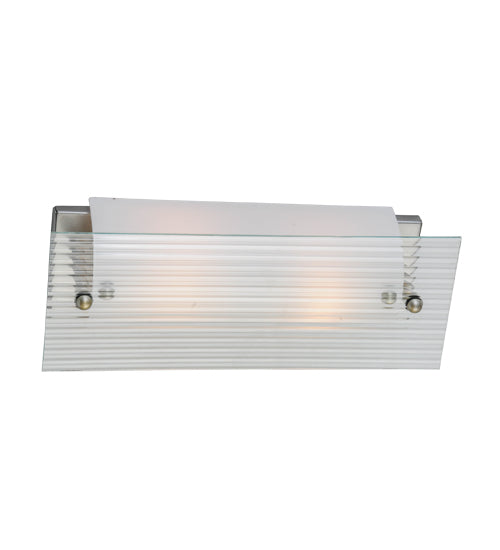 Meyda Tiffany Quadrato 112114 Bath Vanity Light 16 in. wide - Nickel