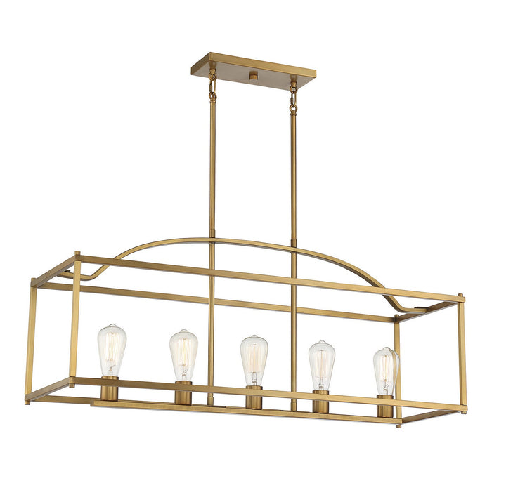 Savoy House Palladian 1-190-5-322 Pendant Light - Warm Brass