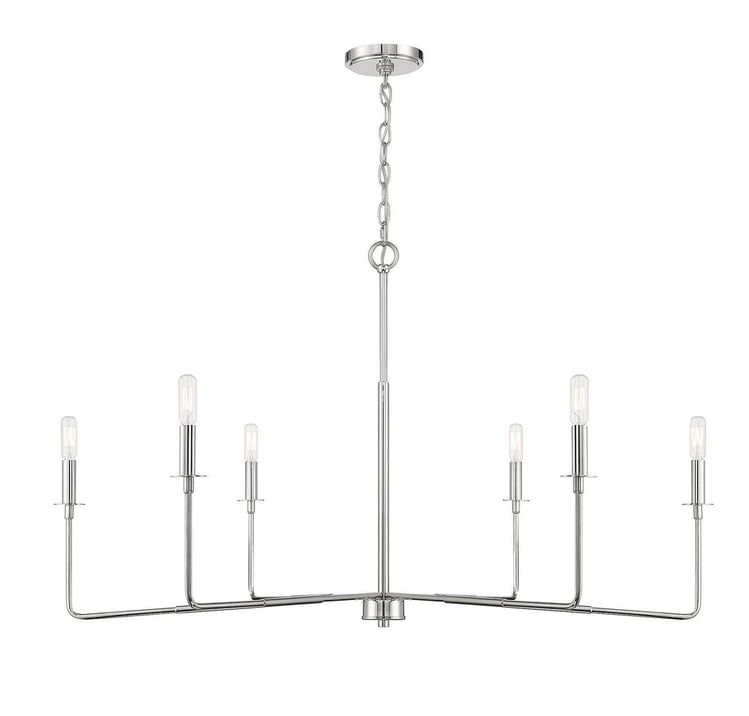 Savoy House Salerno 1-2221-6-109 Chandelier Light - Polished Nickel