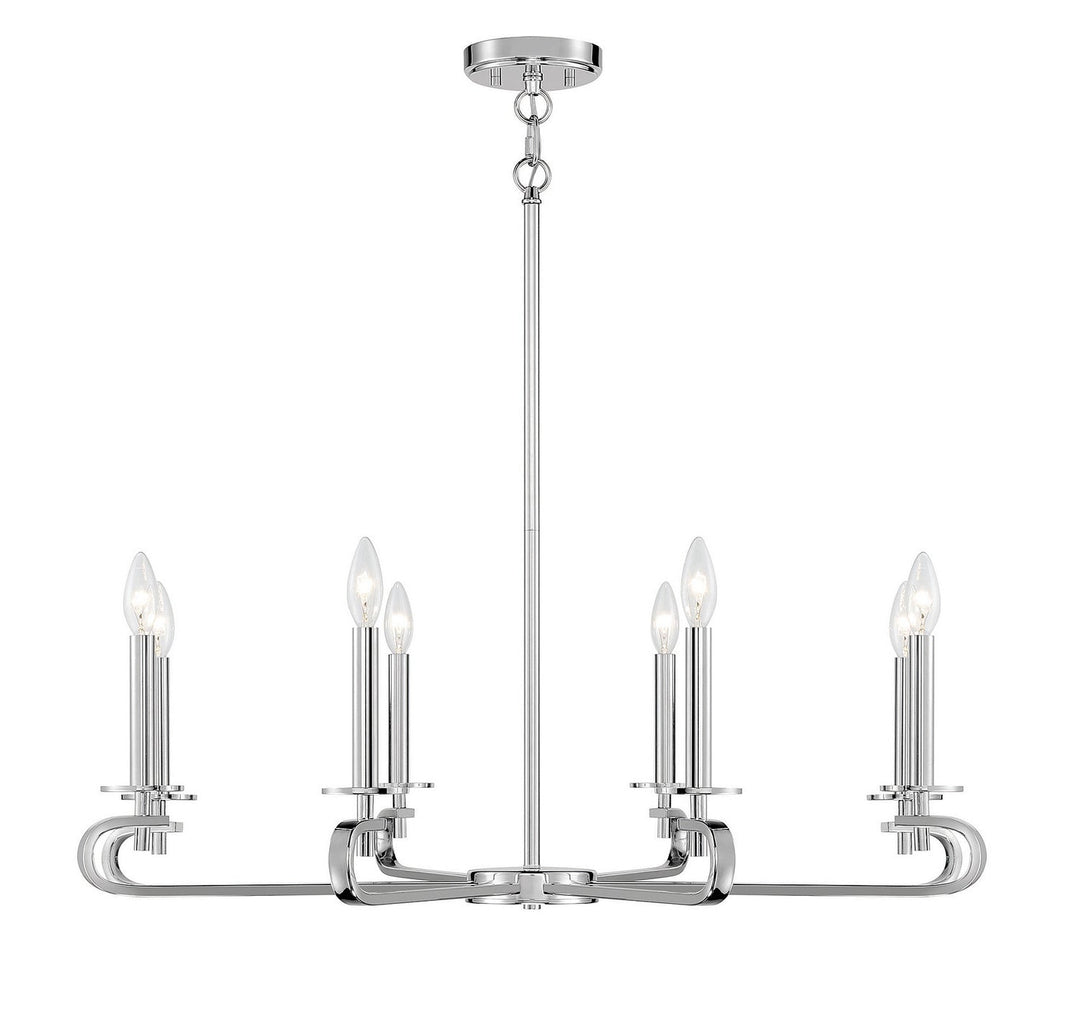 Savoy House Torino 1-2451-8-109 Chandelier Light - Polished Nickel