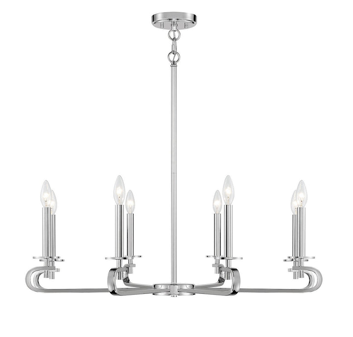 Savoy House Torino 1-2451-8-109 Chandelier Light - Polished Nickel