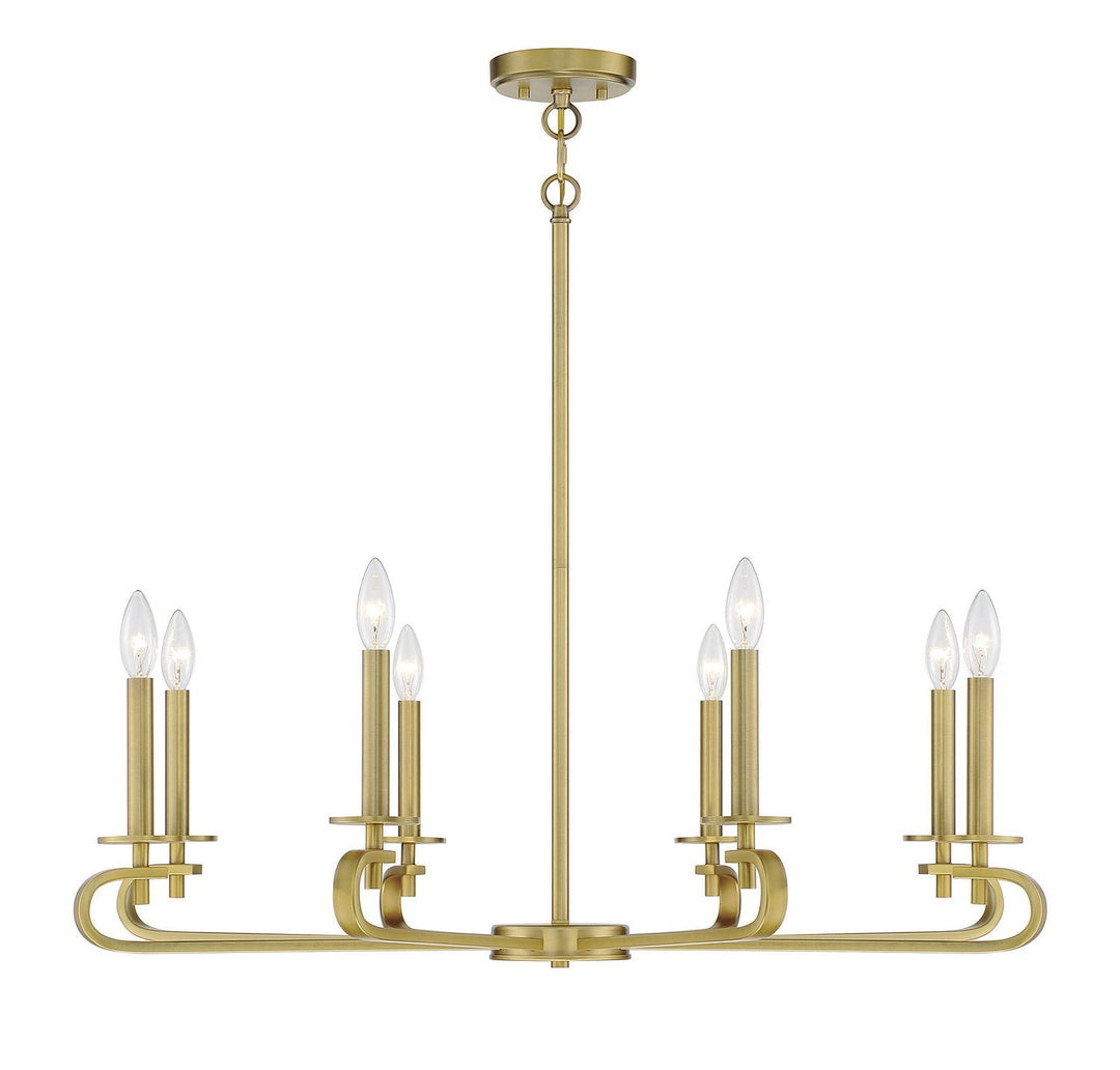 Savoy House Torino 1-2451-8-322 Chandelier Light - Warm Brass