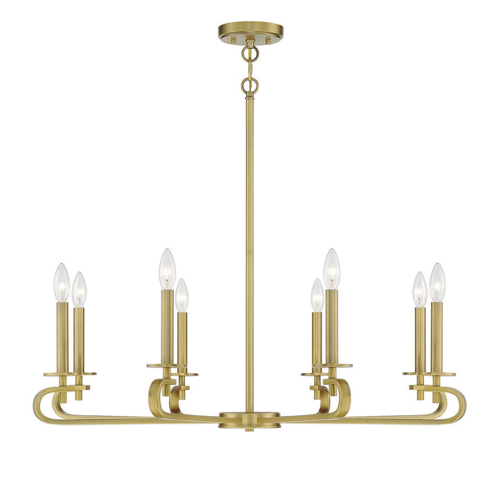 Savoy House Torino 1-2451-8-322 Chandelier Light - Warm Brass