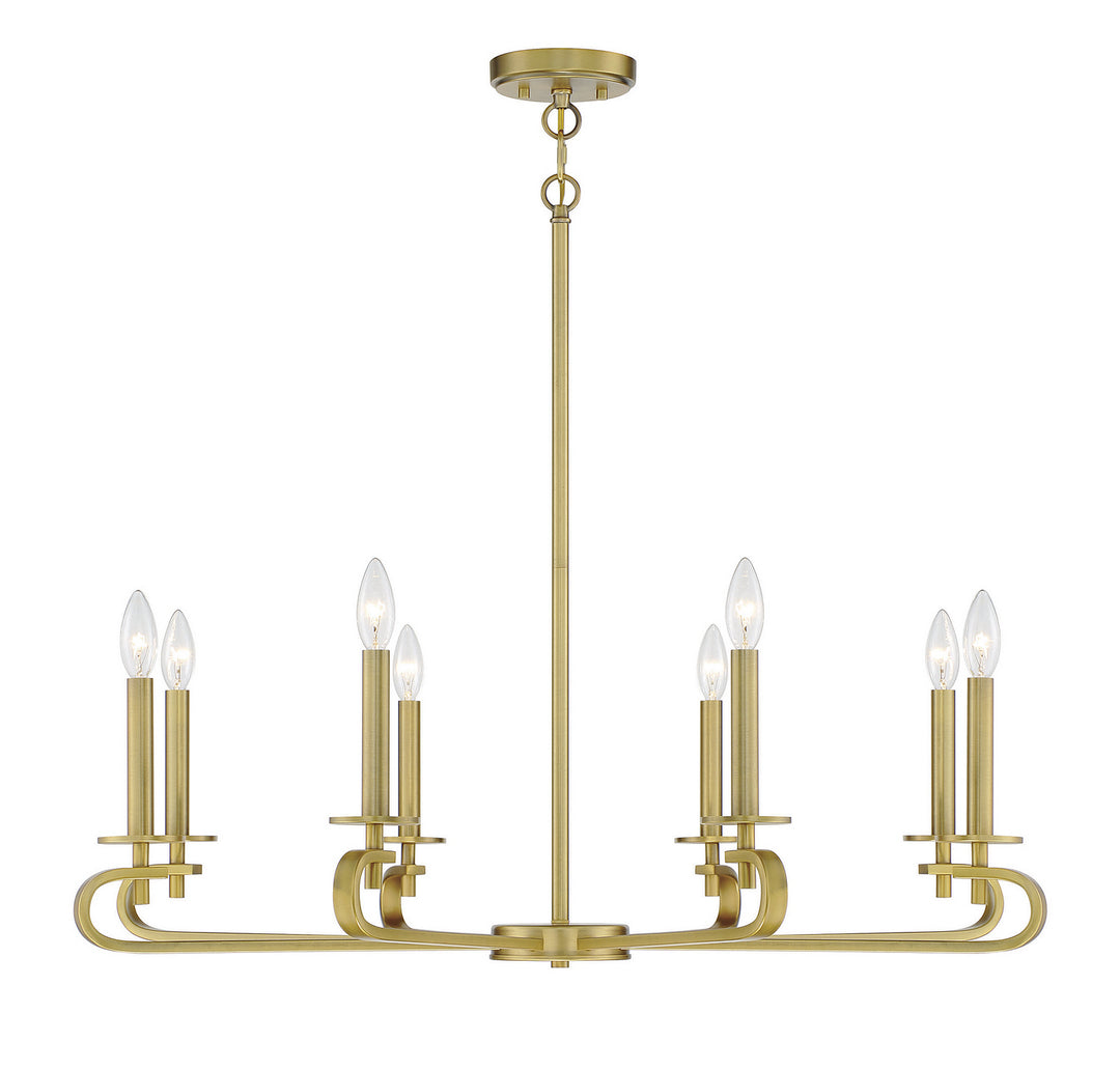 Savoy House Torino 1-2451-8-322 Chandelier Light - Warm Brass