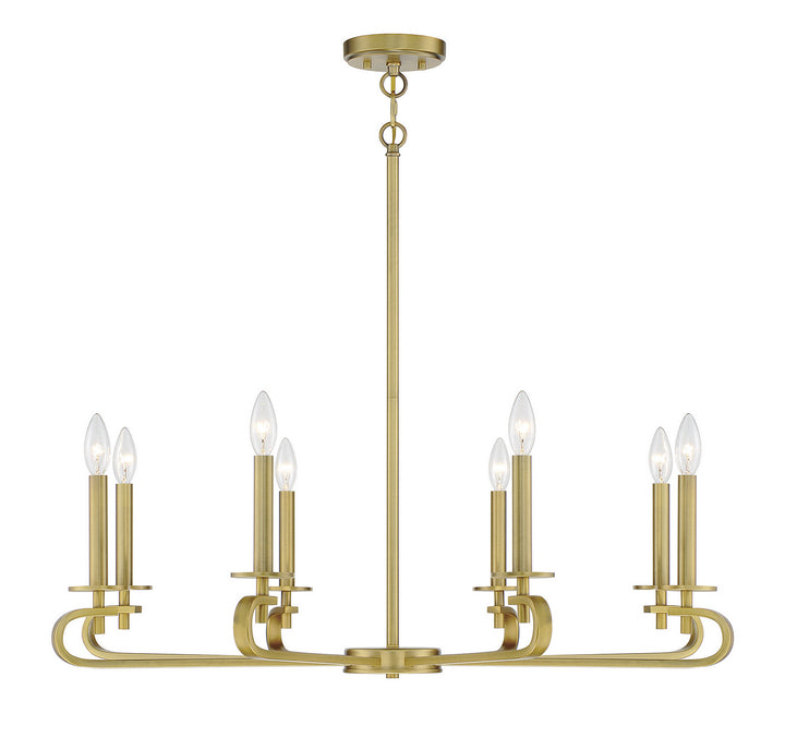 Savoy House Torino 1-2451-8-322 Chandelier Light - Warm Brass