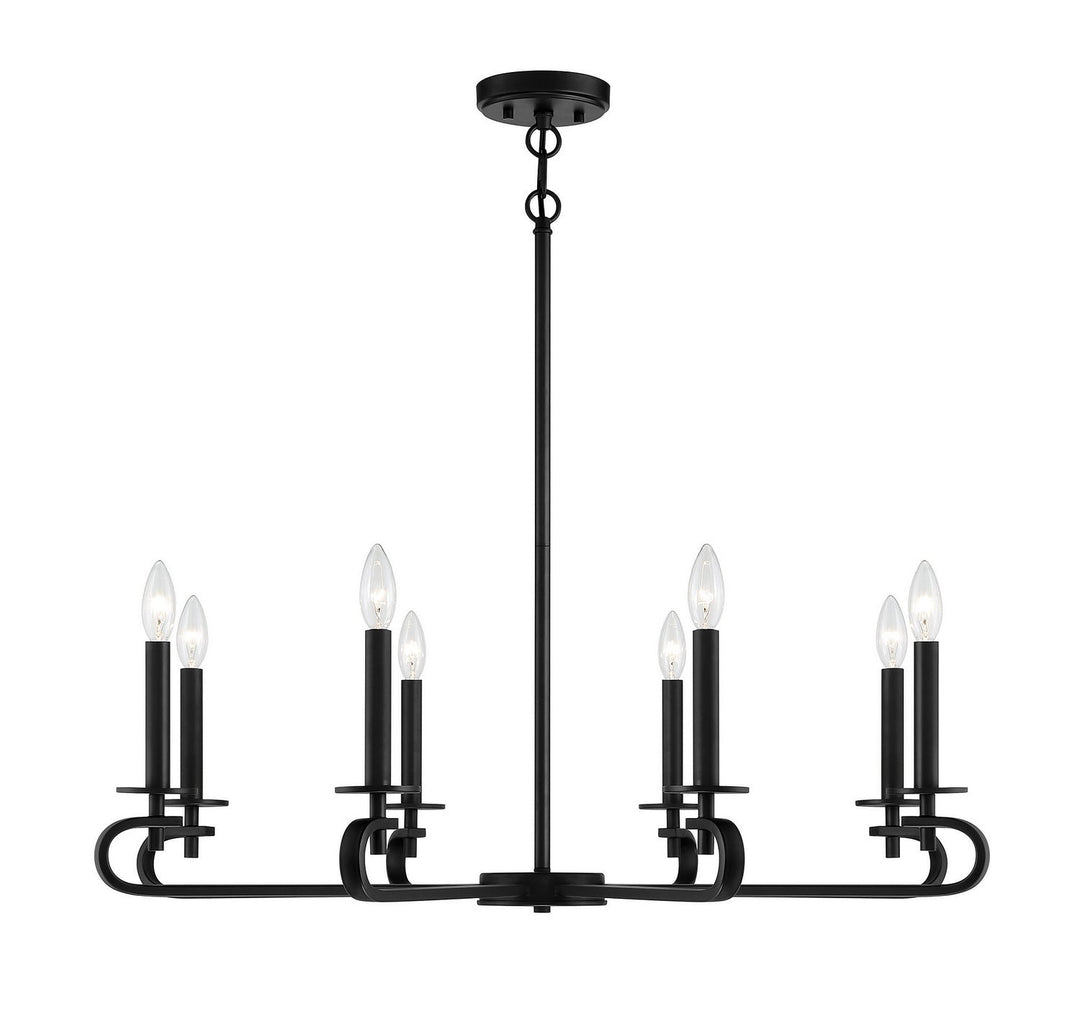 Savoy House Torino 1-2451-8-89 Chandelier Light - Matte Black