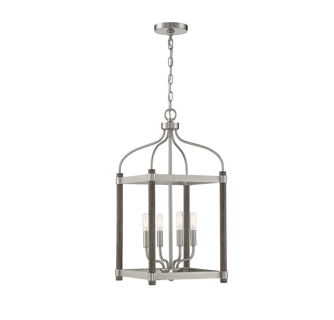 Savoy House Eagen 3-2245-4-139 Pendant Light - Graywood with Pewter Accents