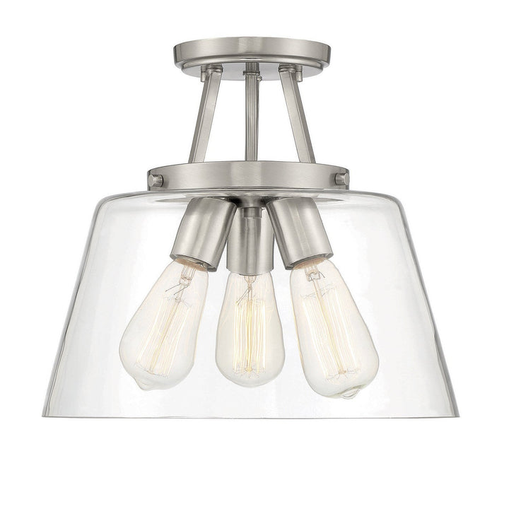 Savoy House Calhoun 6-1024-3-SN Ceiling Light - Satin Nickel