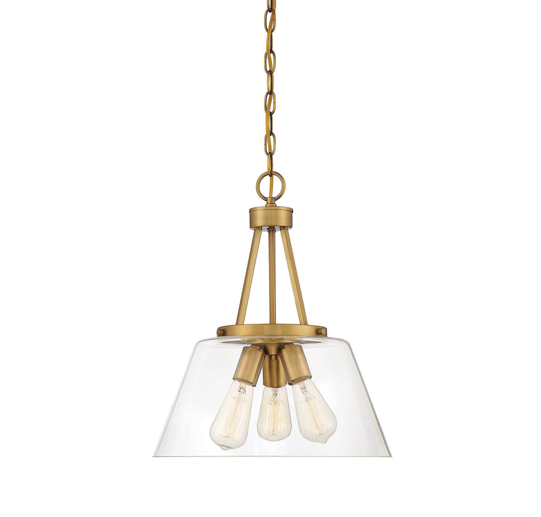 Savoy House Calhoun 7-1025-3-322 Pendant Light - Warm Brass
