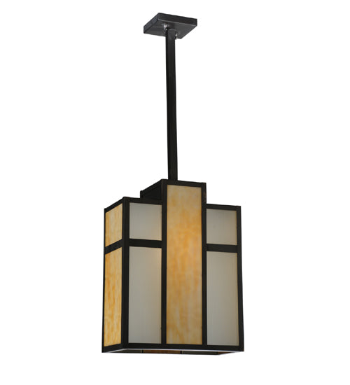 Meyda Tiffany Cityscape 112209 Pendant Light - Craftsman Brown
