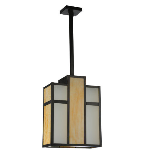 Meyda Tiffany Cityscape 112209 Pendant Light - Craftsman Brown
