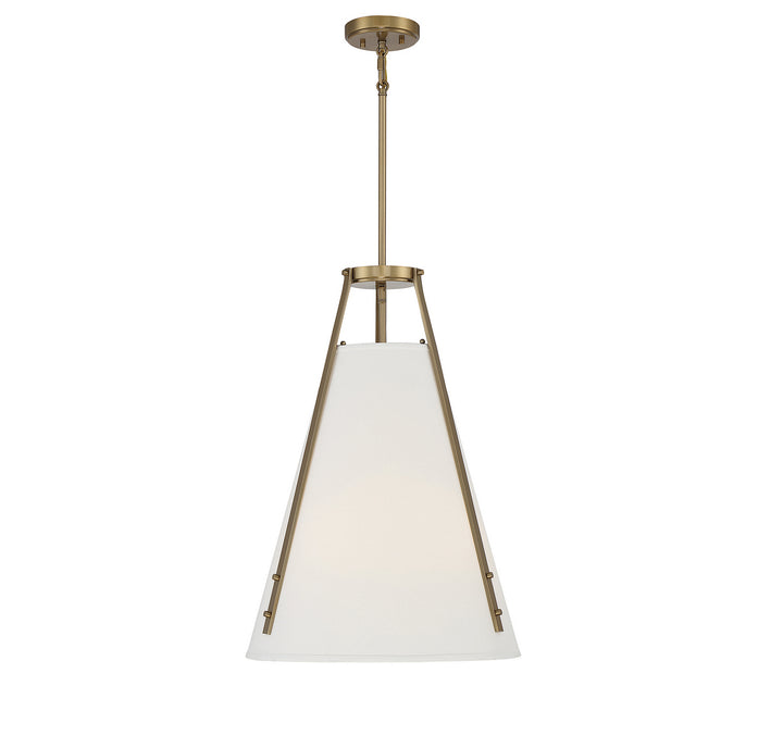 Savoy House Newport 7-2521-4-322 Pendant Light - Warm Brass