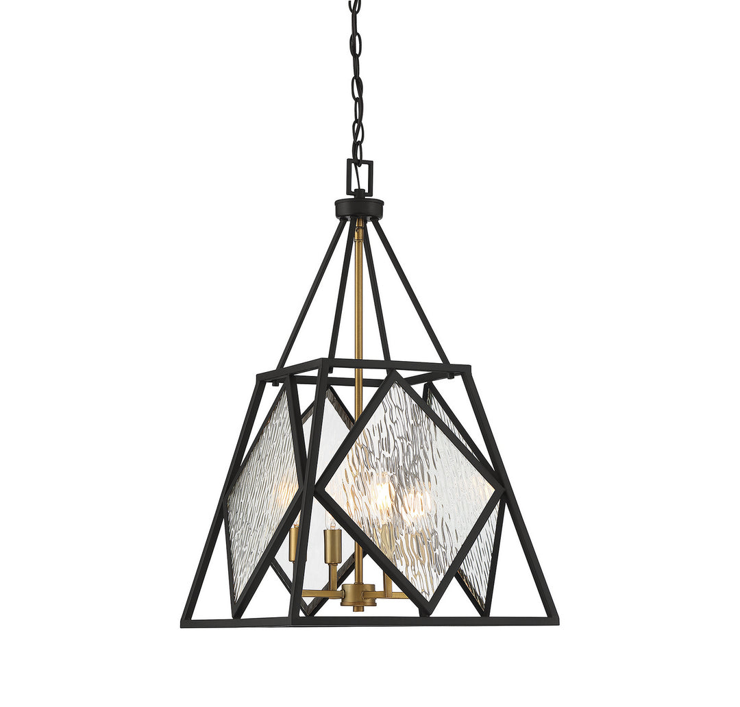 Savoy House Capella 7-5402-4-79 Pendant Light - English Bronze and Warm Brass