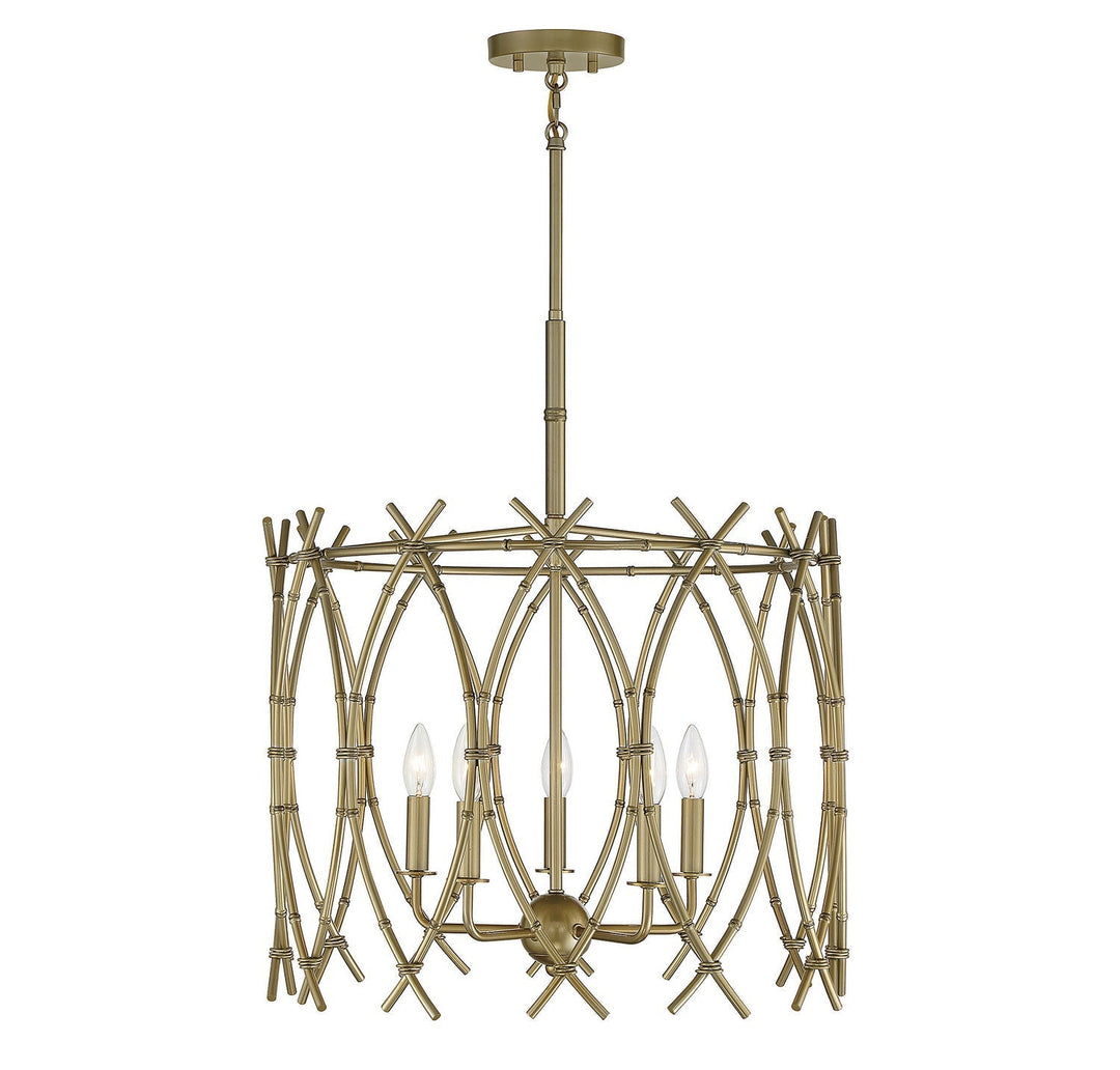 Savoy House Cornwall 7-7776-5-171 Chandelier Light - New Burnished Brass