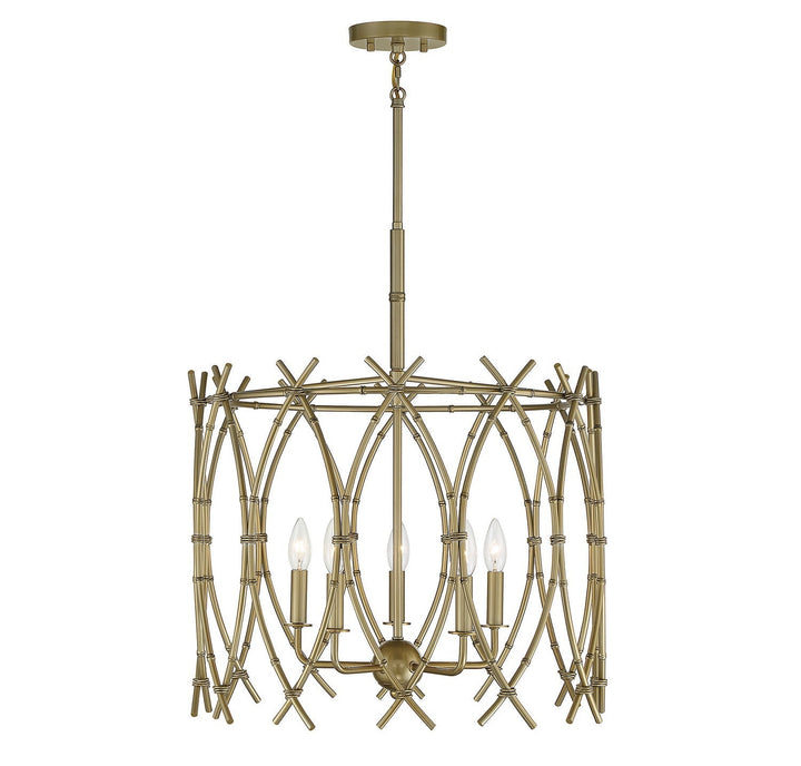 Savoy House Cornwall 7-7776-5-171 Chandelier Light - New Burnished Brass