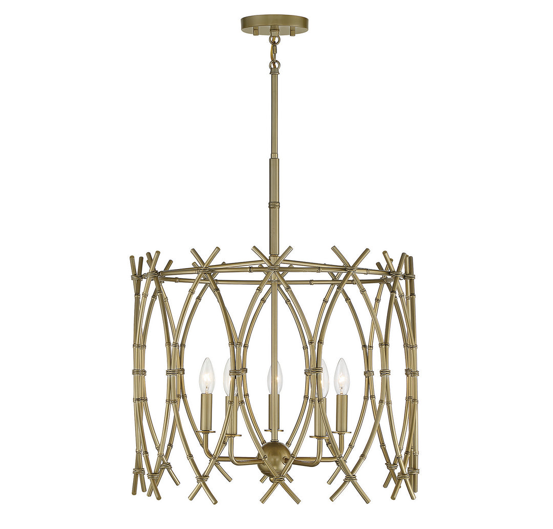 Savoy House Cornwall 7-7776-5-171 Chandelier Light - New Burnished Brass