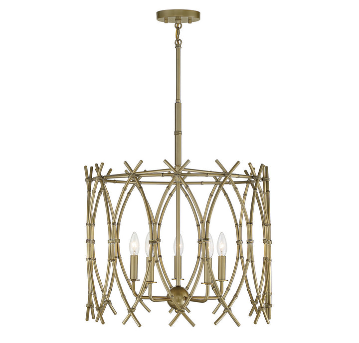 Savoy House Cornwall 7-7776-5-171 Chandelier Light - New Burnished Brass