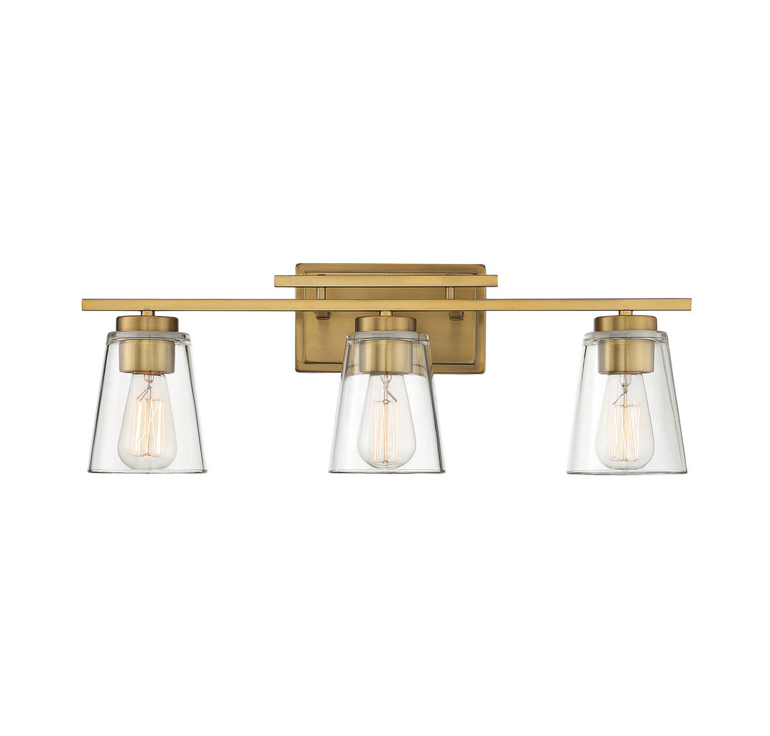 Savoy House Calhoun 8-1020-3-322 Bath Vanity Light 24 in. wide - Warm Brass