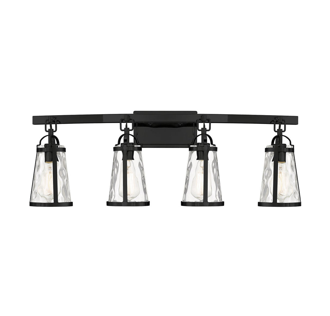 Savoy House Albany 8-560-4-BK Bath Vanity Light 32 in. wide - Black