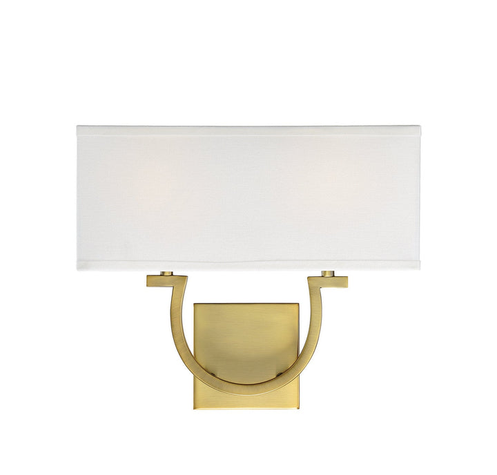 Savoy House Rhodes 9-998-2-322 Wall Sconce Light - Warm Brass