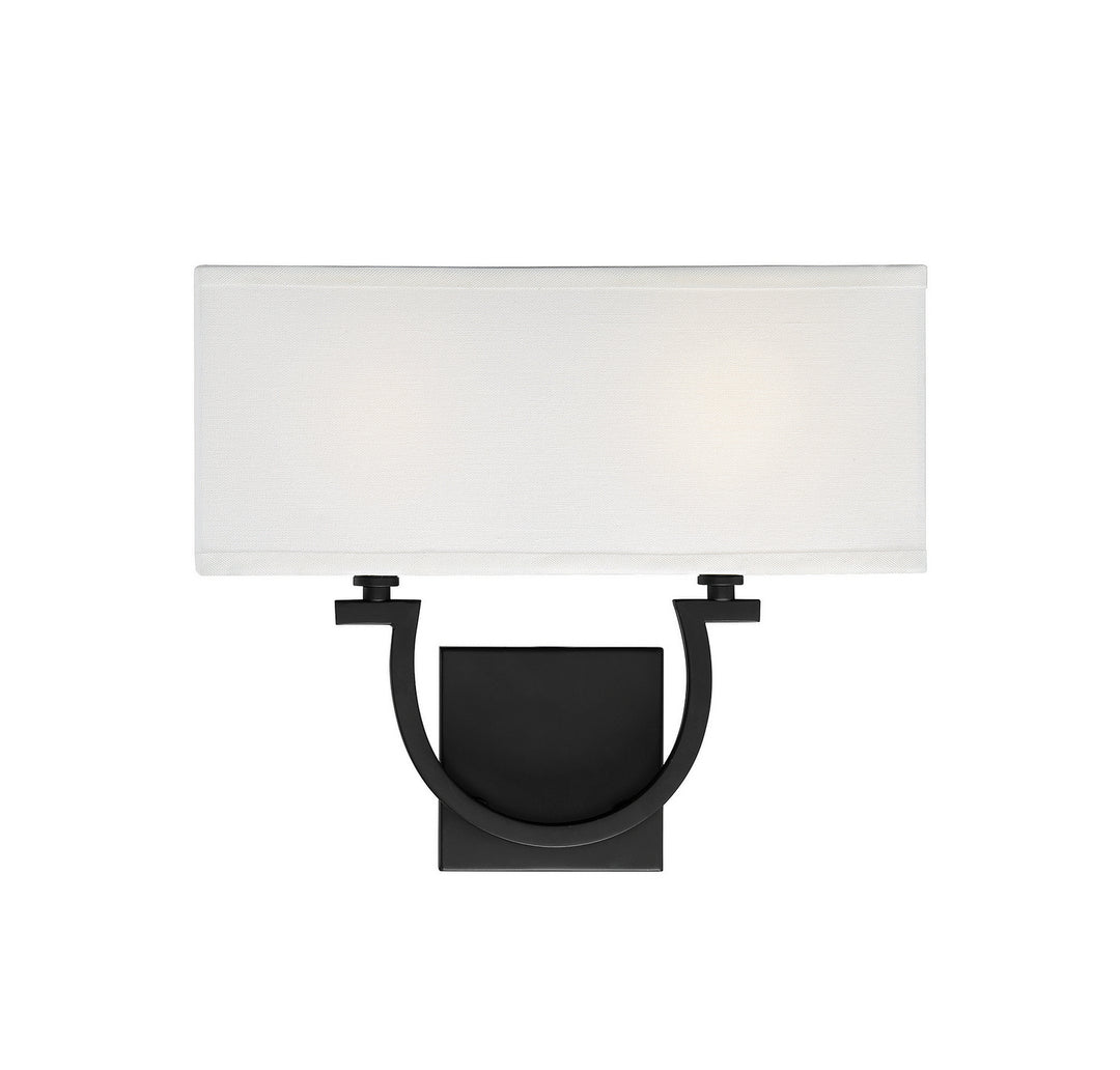 Savoy House Rhodes 9-998-2-89 Wall Sconce Light - Matte Black