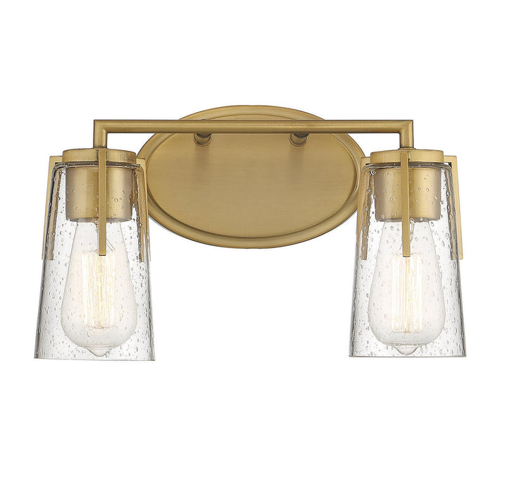 Savoy House Sacremento 8-7045-2-322 Bath Vanity Light 14 in. wide - Warm Brass