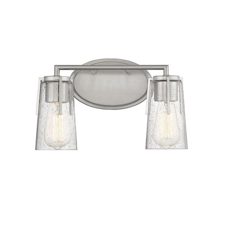 Savoy House Sacremento 8-7045-2-SN Bath Vanity Light 14 in. wide - Satin Nickel