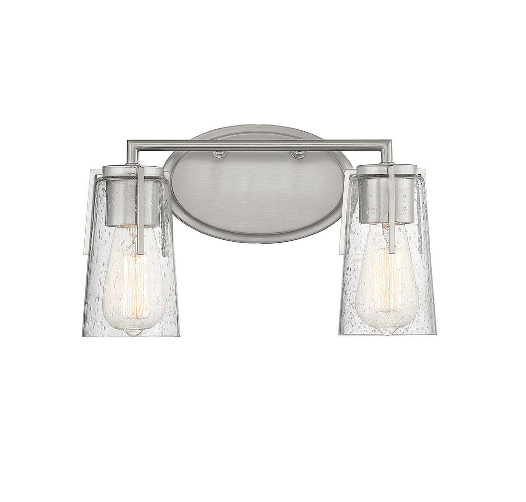 Savoy House Sacremento 8-7045-2-SN Bath Vanity Light 14 in. wide - Satin Nickel