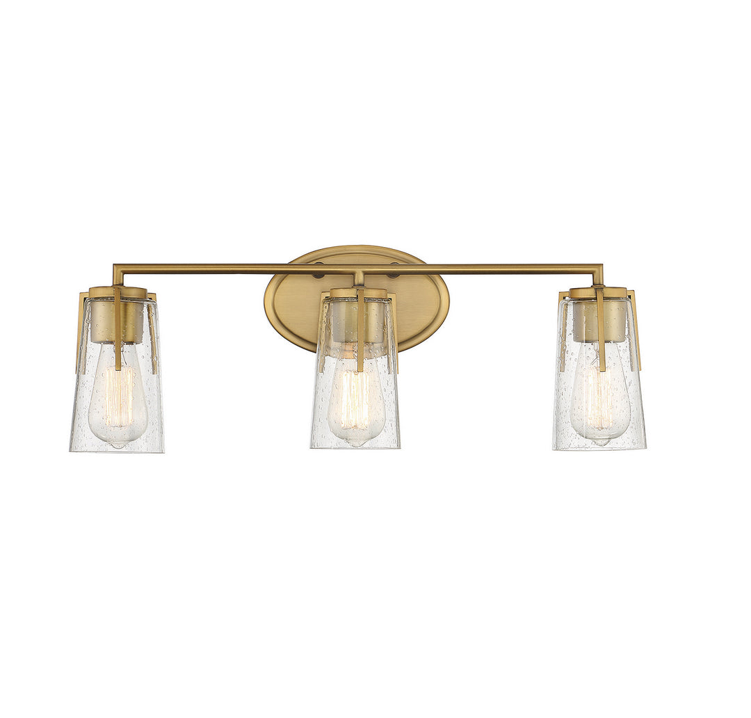 Savoy House Sacremento 8-7045-3-322 Bath Vanity Light 24 in. wide - Warm Brass