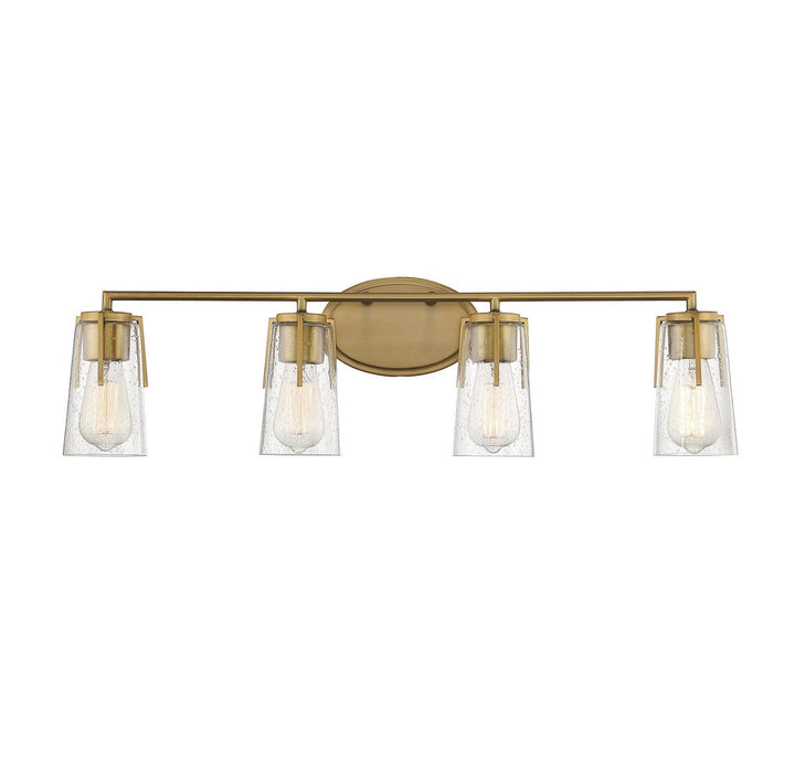 Savoy House Sacremento 8-7045-4-322 Bath Vanity Light 32 in. wide - Warm Brass