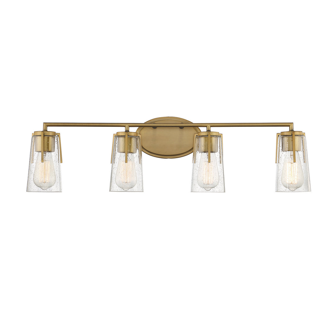 Savoy House Sacremento 8-7045-4-322 Bath Vanity Light 32 in. wide - Warm Brass