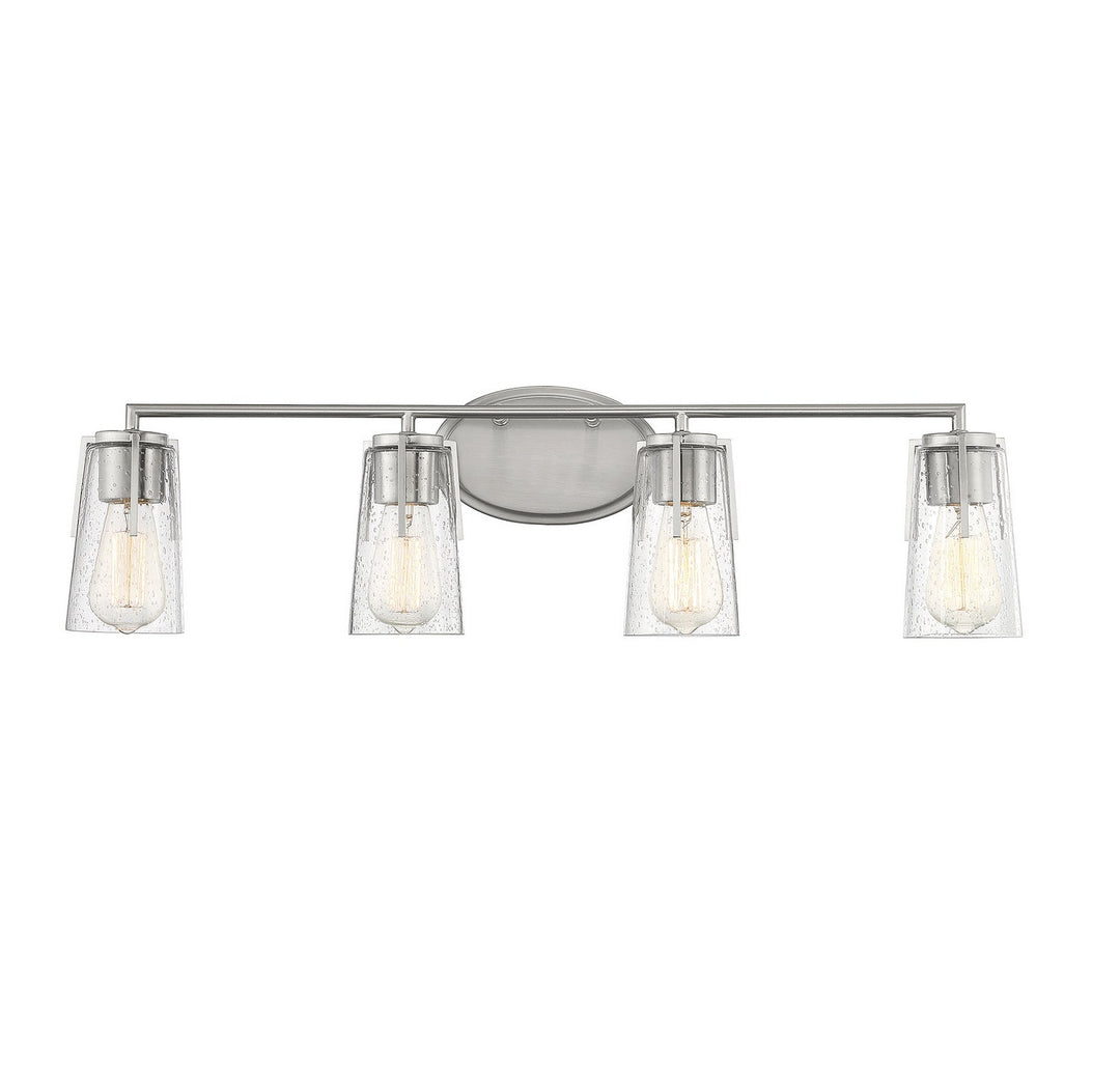 Savoy House Sacremento 8-7045-4-SN Bath Vanity Light 32 in. wide - Satin Nickel