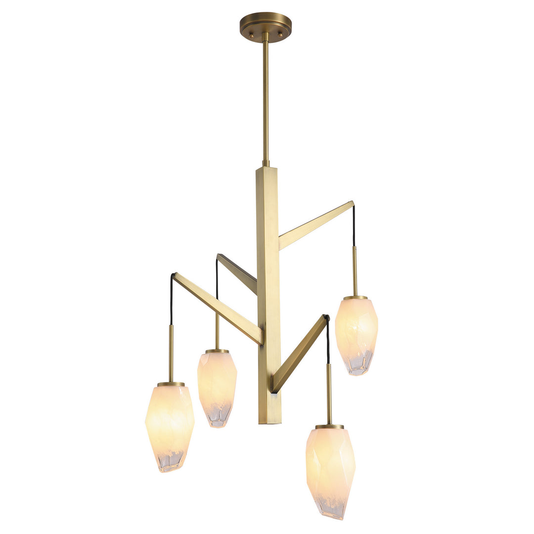 Kanova & Co. Neive KCH0102-4AB Chandelier Light - Francesco Brass