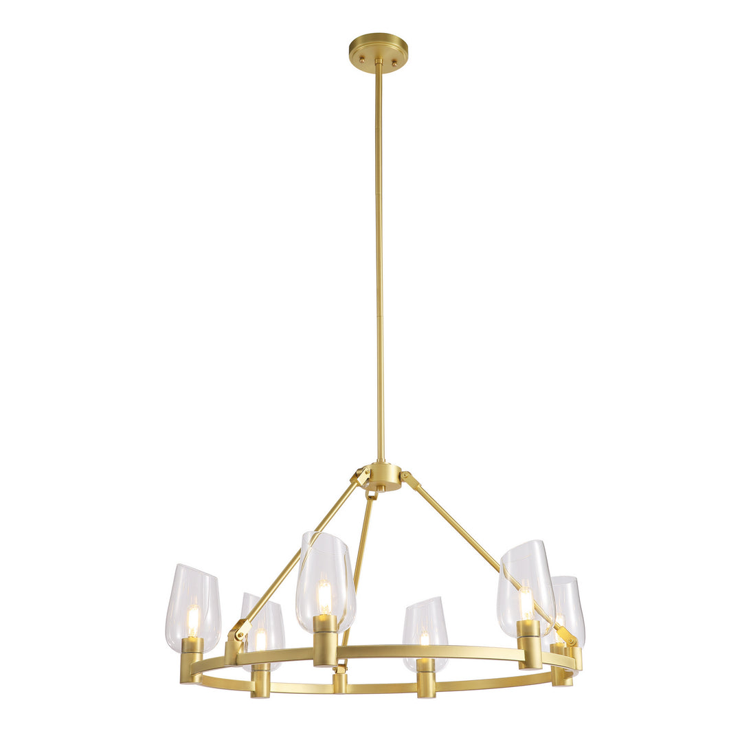 Kanova & Co. Calabria KCH0103R-6NB Chandelier Light - Louise Brass