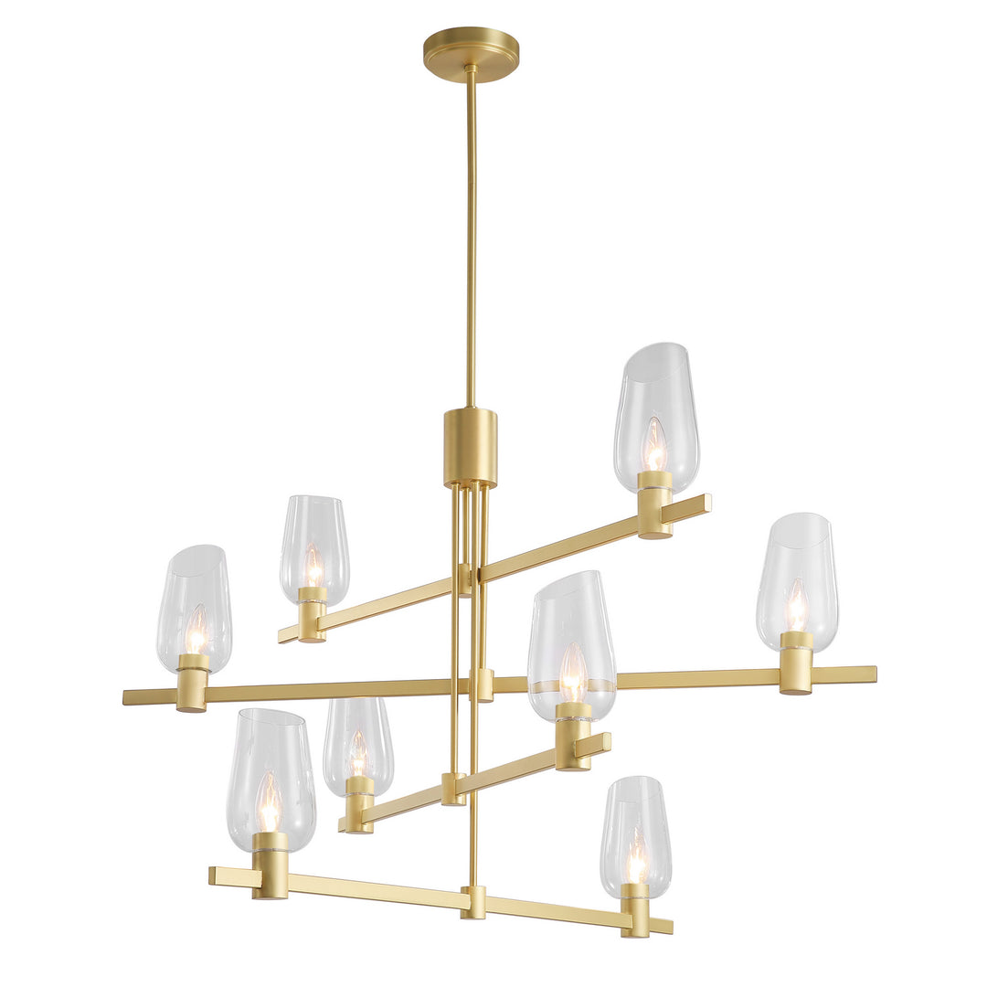 Kanova & Co. Calabria KCH0104L-8NB Chandelier Light - Louise Brass