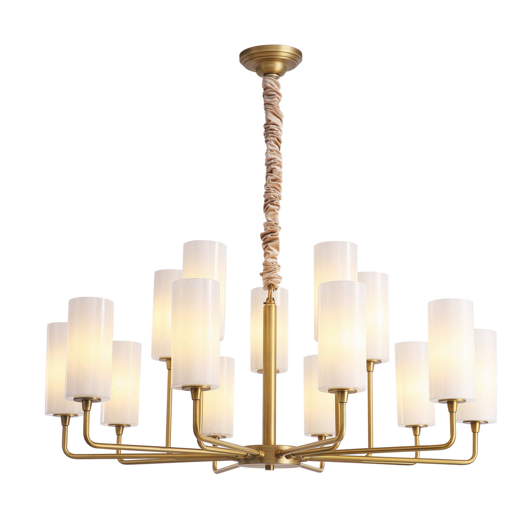 Kanova & Co. Ortona KCH0108-15ANB Chandelier Light - Rembrandt brass