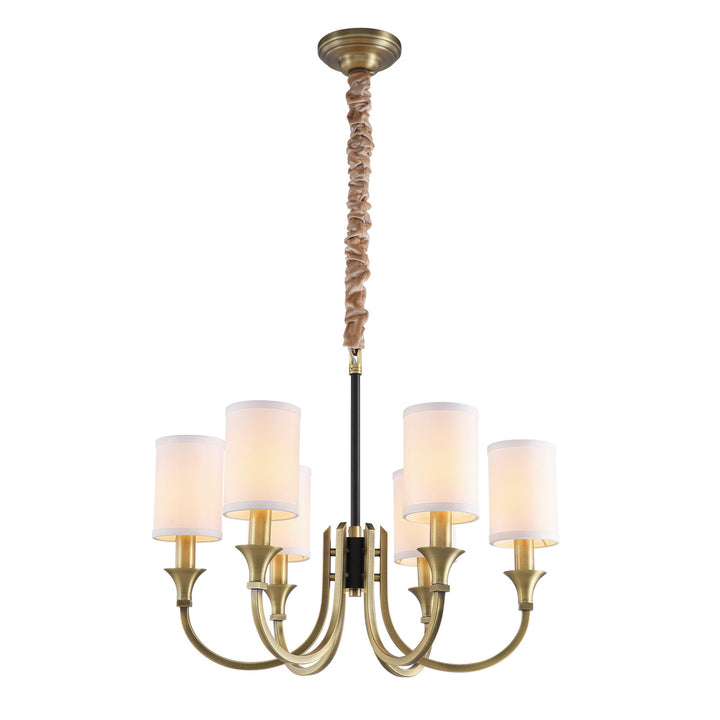 Kanova & Co. Pacentro KCH0112-6AB Chandelier Light - Francesco Brass