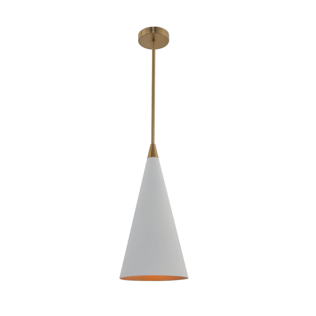 Kanova & Co. Orly KPN0125-1MW Pendant Light - Beaufort brass & matte white