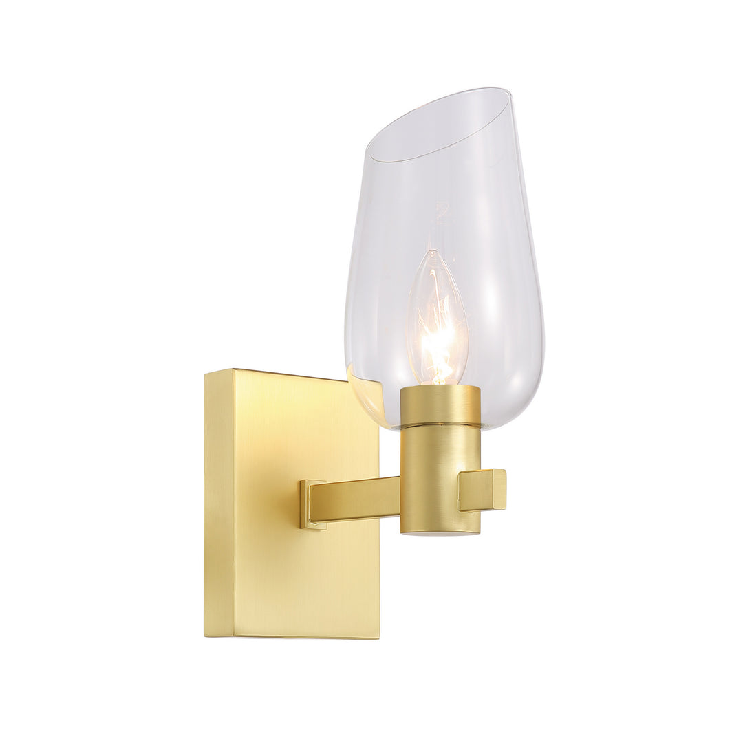 Kanova & Co. Calabria KWS0103-1NB Wall Light - Louise Brass