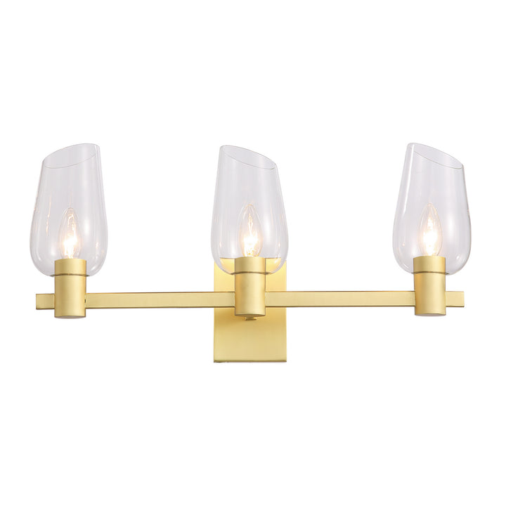 Kanova & Co. Calabria KWS0103-3NB Bath Vanity Light 22 in. wide - Louise Brass