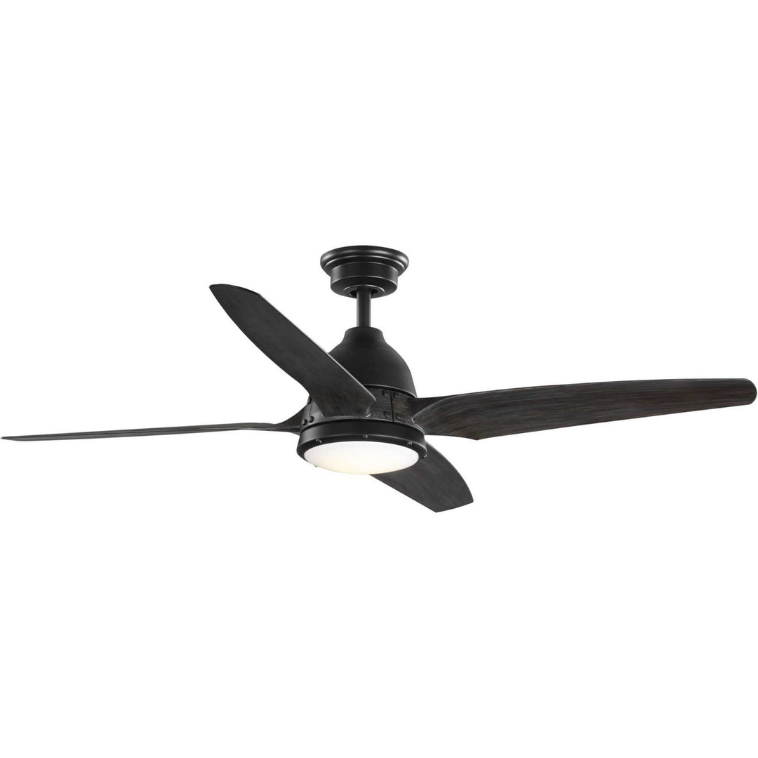 Progress Alleron P250009-182-30 Ceiling Fan - Flat Black, Antique Black/