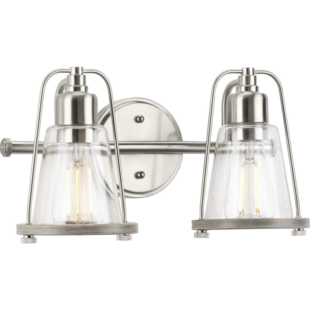 Progress Conway P300296-009 Bath Vanity Light 15 in. wide - Brushed Nickel