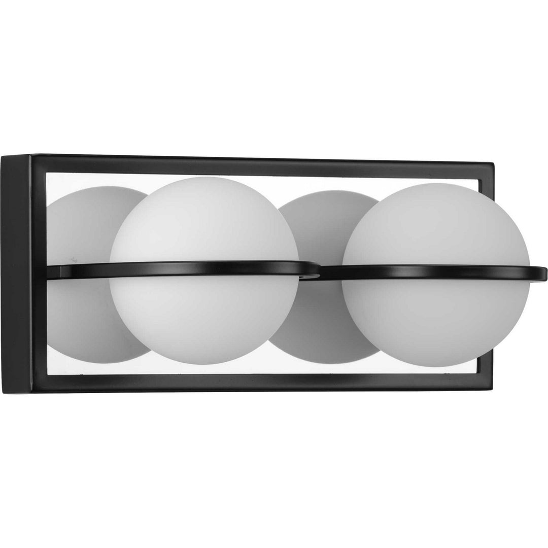 Progress Pearl LED P300311-031-30 Bath Vanity Light 13 in. wide - Matte Black