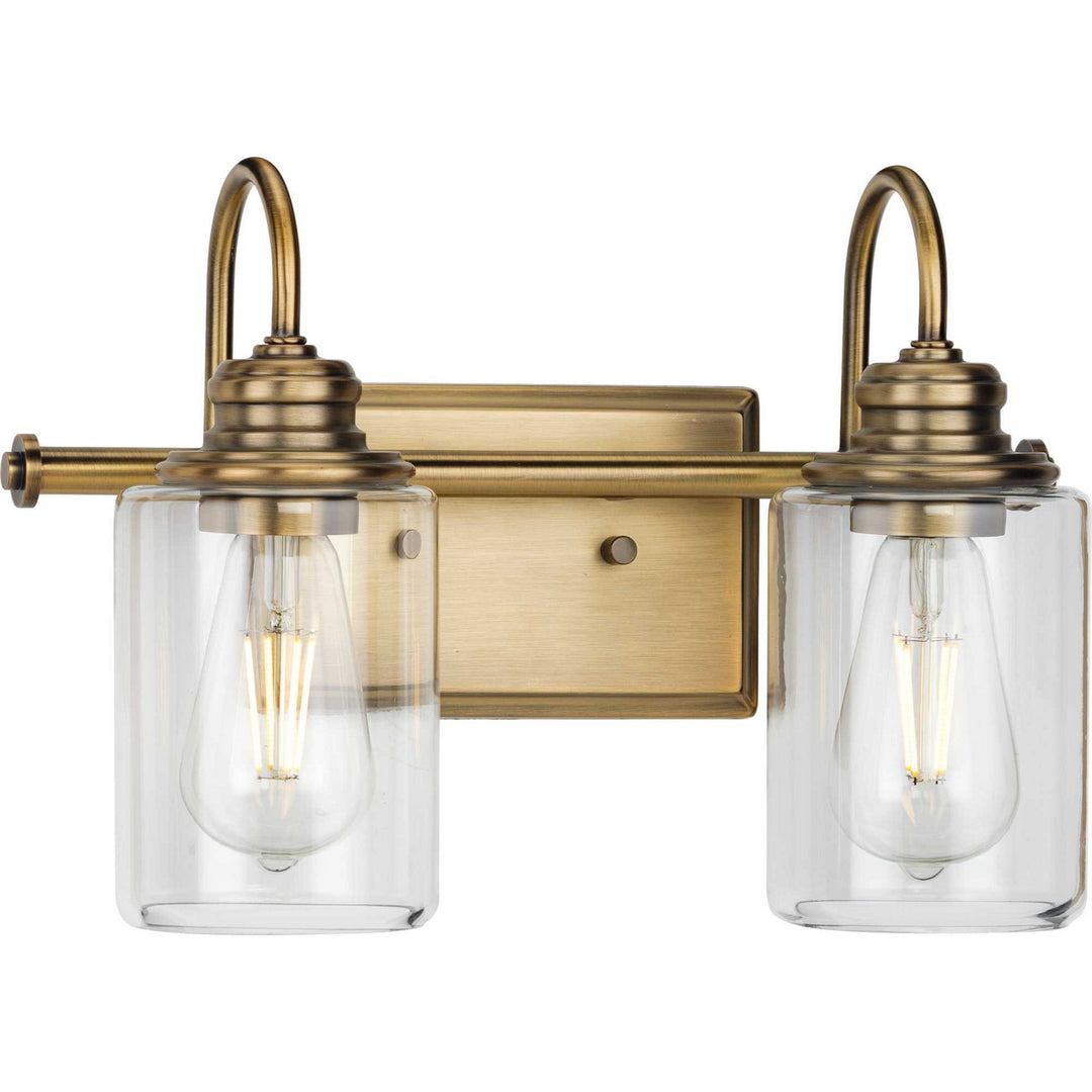 Progress Aiken P300321-163 Bath Vanity Light 15 in. wide - Vintage Brass