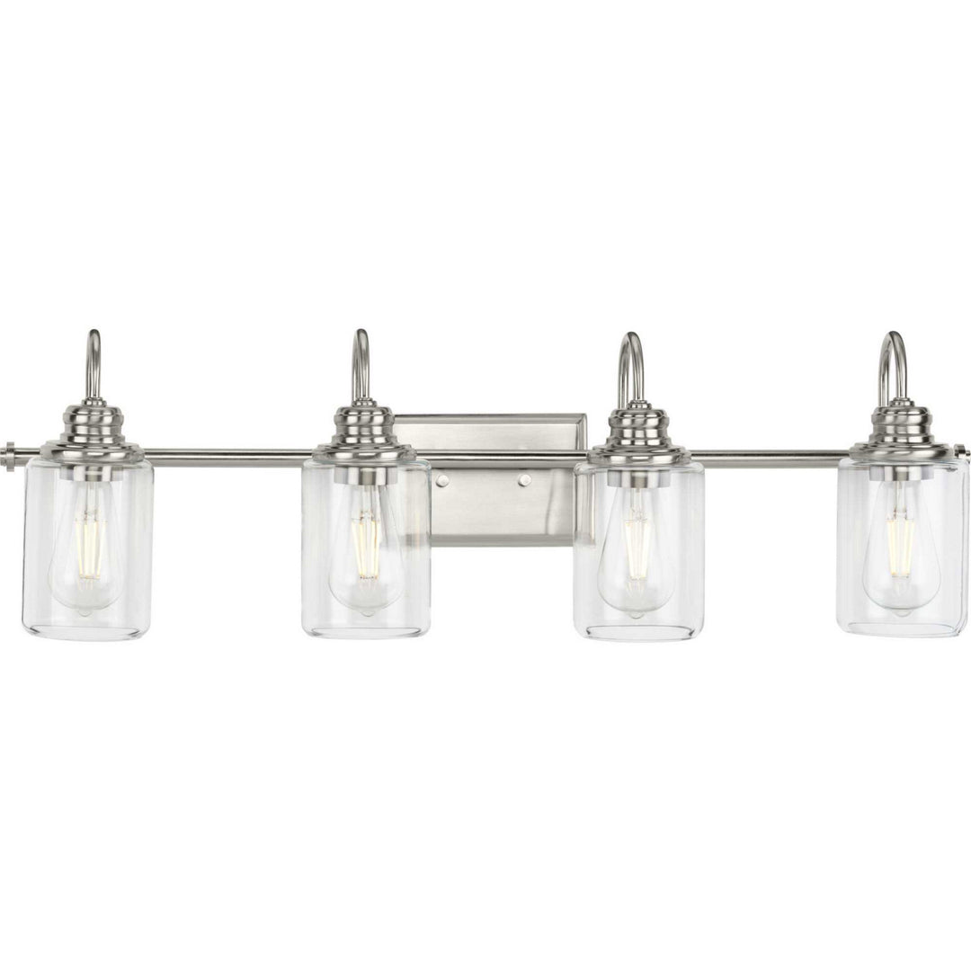 Progress Aiken P300323-009 Bath Vanity Light 33 in. wide - Brushed Nickel