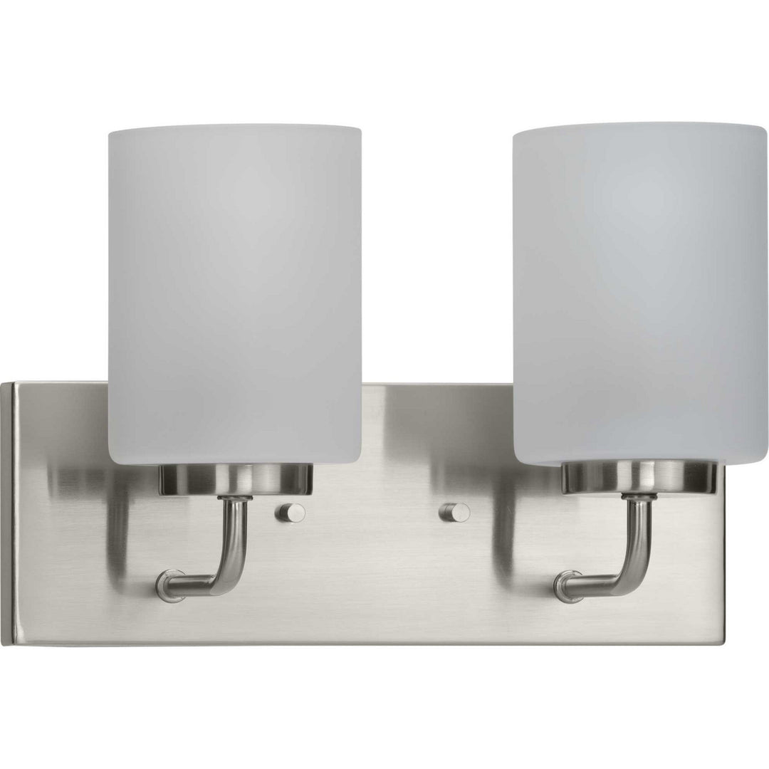 Progress Merry P300328-009 Bath Vanity Light 12 in. wide - Brushed Nickel