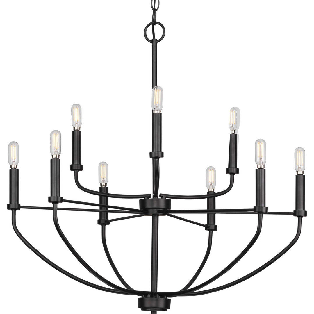 Progress Leyden P400228-031 Chandelier Light - Matte Black