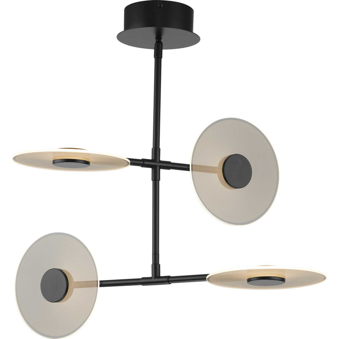 Progress Spoke LED P400255-031-30 Chandelier Light - Matte Black