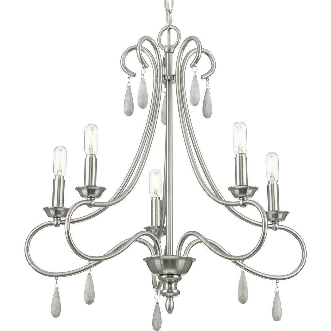 Progress Vinings P400267-009 Chandelier Light - Brushed Nickel