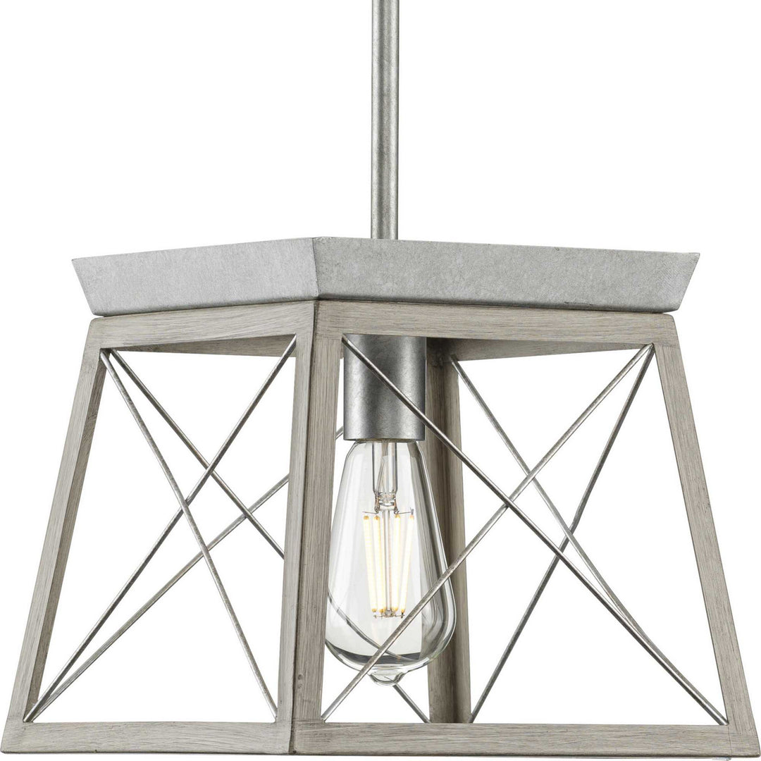 Progress Briarwood P500041-141 Pendant Light - Galvanized Finish